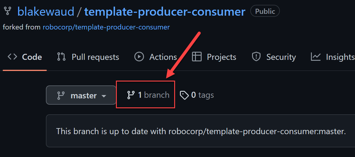 GitHub: Branch Button