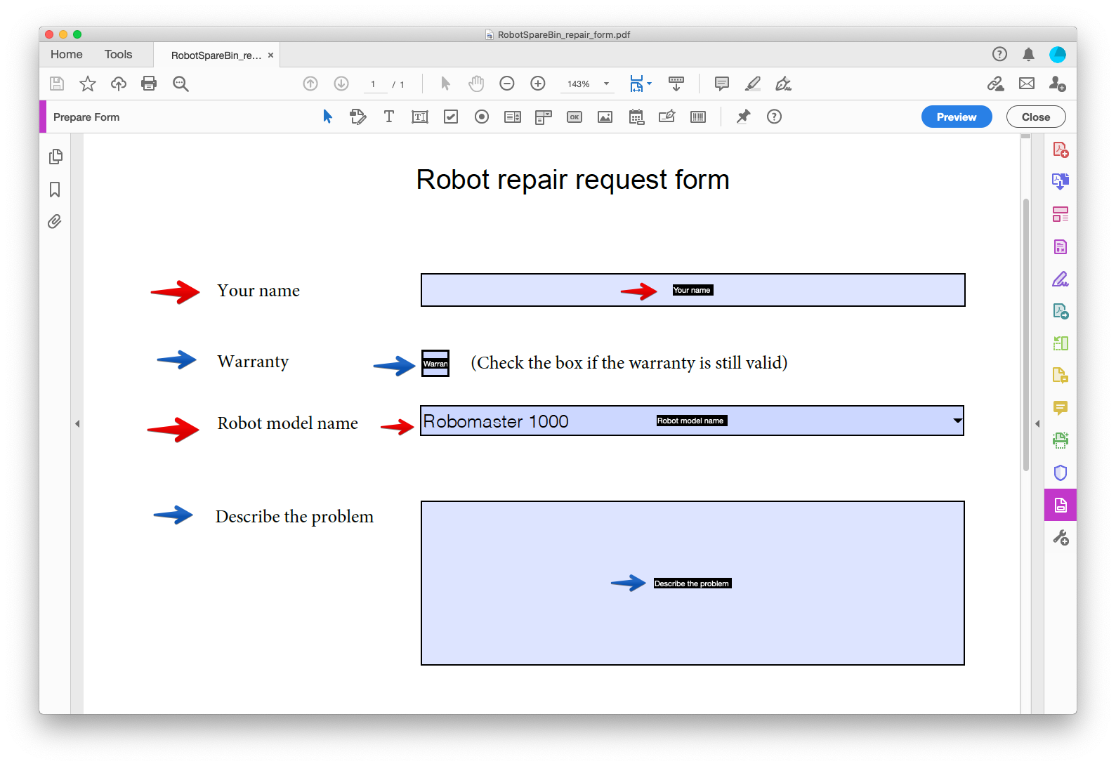 Naming PDF form fields correctly