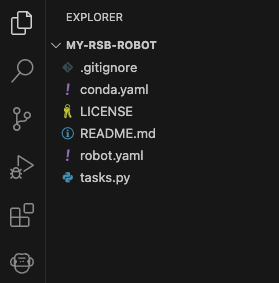 Robot file structure