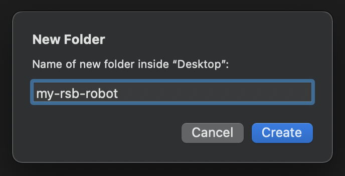 Create a new folder