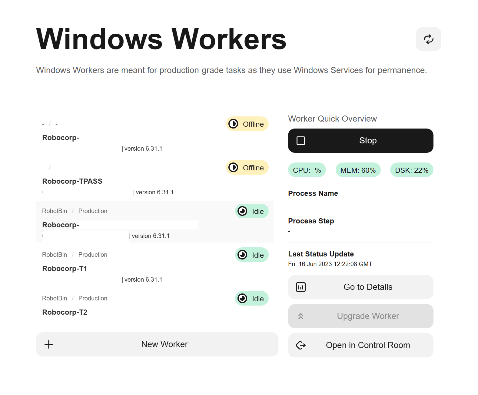 Windows Workers